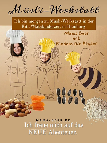 Müsli-Werkstatt in der Kita KinderZeit